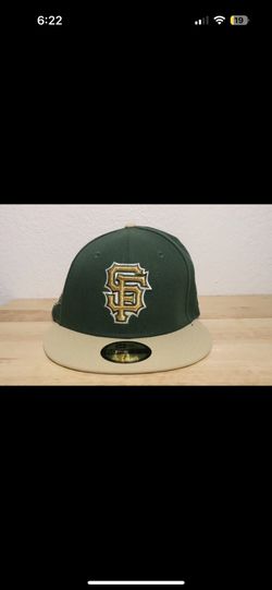 Exclusive New San Francisco Giants Fitted Hat MLB Club Size 7 1/2 2tone Green