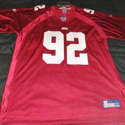 Red NFL Giant Jersey 2XL Strahan 92