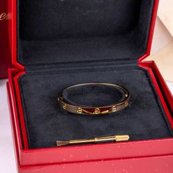 Authentic CARTIER Love 18k Yellow Gold Women's Band