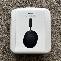 new wireless sony wh-1000xm5 black noise canceling headphones