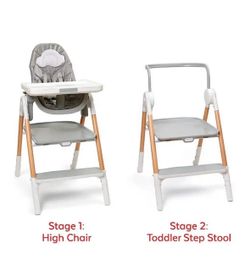 New Skip Hop Sit to Step High Chair baby kids nursery