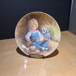 Little Boy Blue Decorative Plate  - 2 Available 