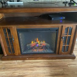 TV Stand with Fireplace 