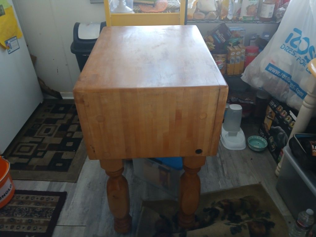 Vintage butcher block