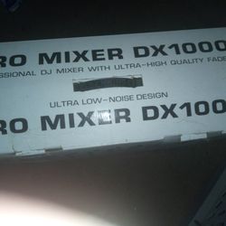 Pro Mixer   Dx. 1000.    Still In Box. New Condition. Never Been Used. Powers Up Was 100.00, Now 60.00