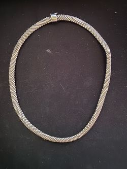.925 Sliver mesh necklace 17.5" x 6MM