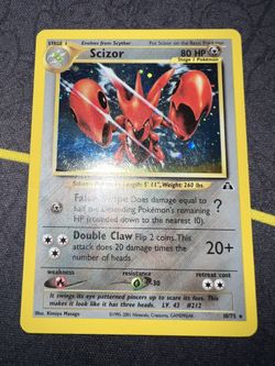 Scizor 10/75 Holo WOTC Vintage Neo Discovery Set