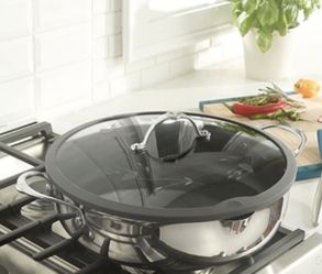 Princess House Nonstick Straining Skillet 13"