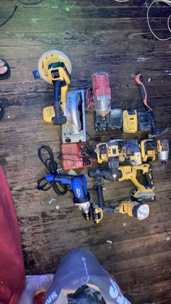 Mixed Power Tool Lot – DeWalt, Milwaukee & More
