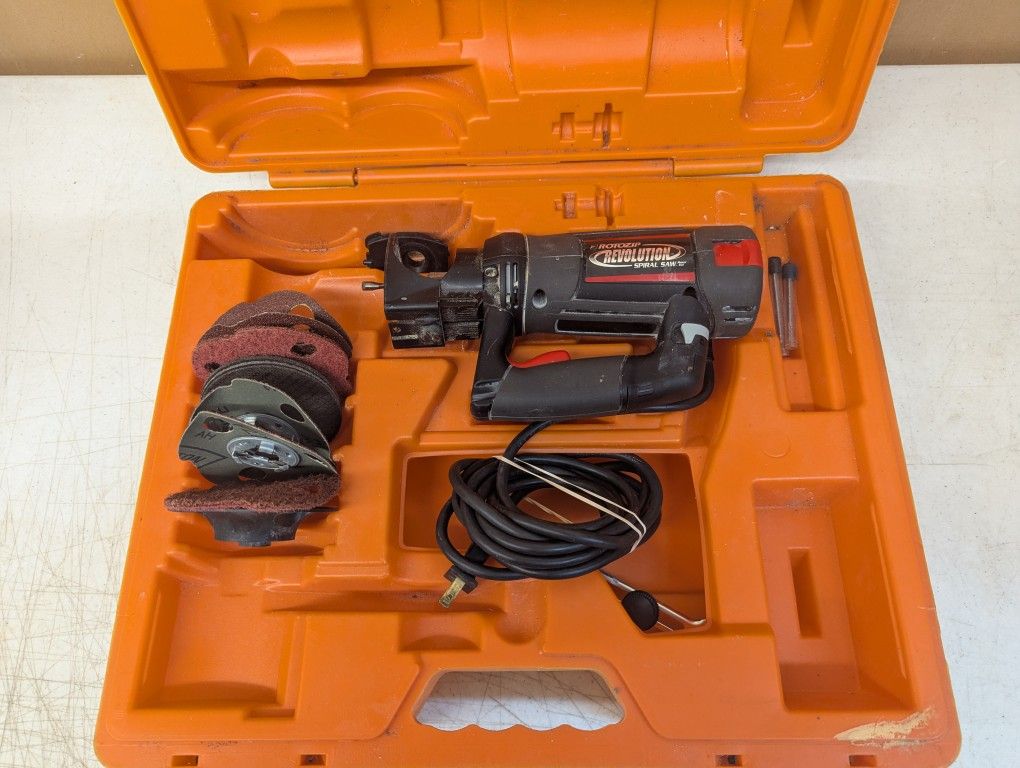Rotozip Revo1 Revolution Spiral Saw Type 4 With Case And Accessories 