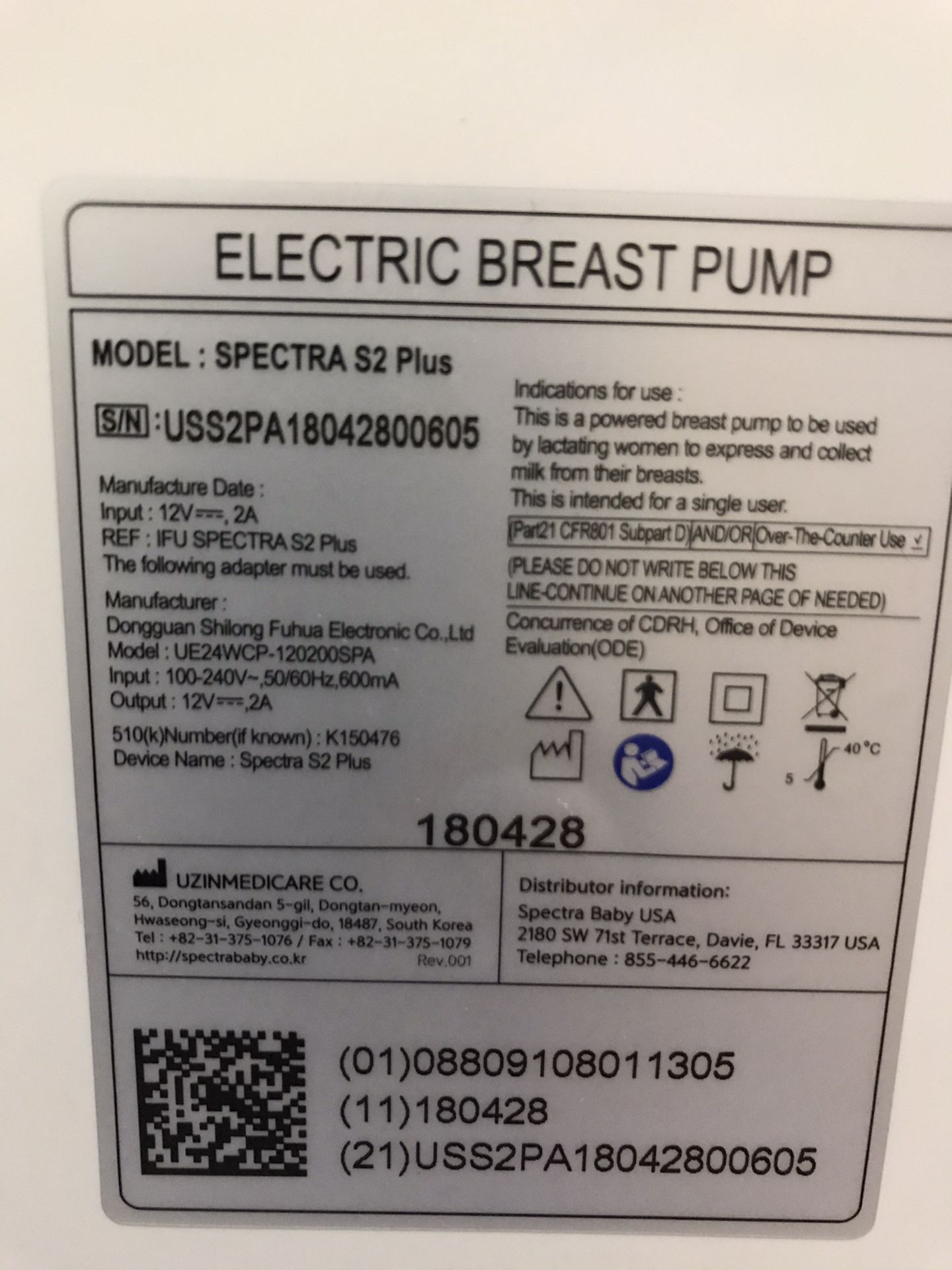 Electric Breast pump and inteligente bottle Warner