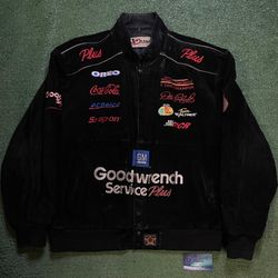 Vintage Goodwrench Service Plus black nascar jacket
