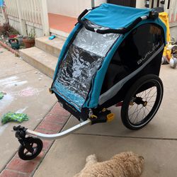 Burley D’Lite X Kid bike Trailer & Stroller - 2 Seater 