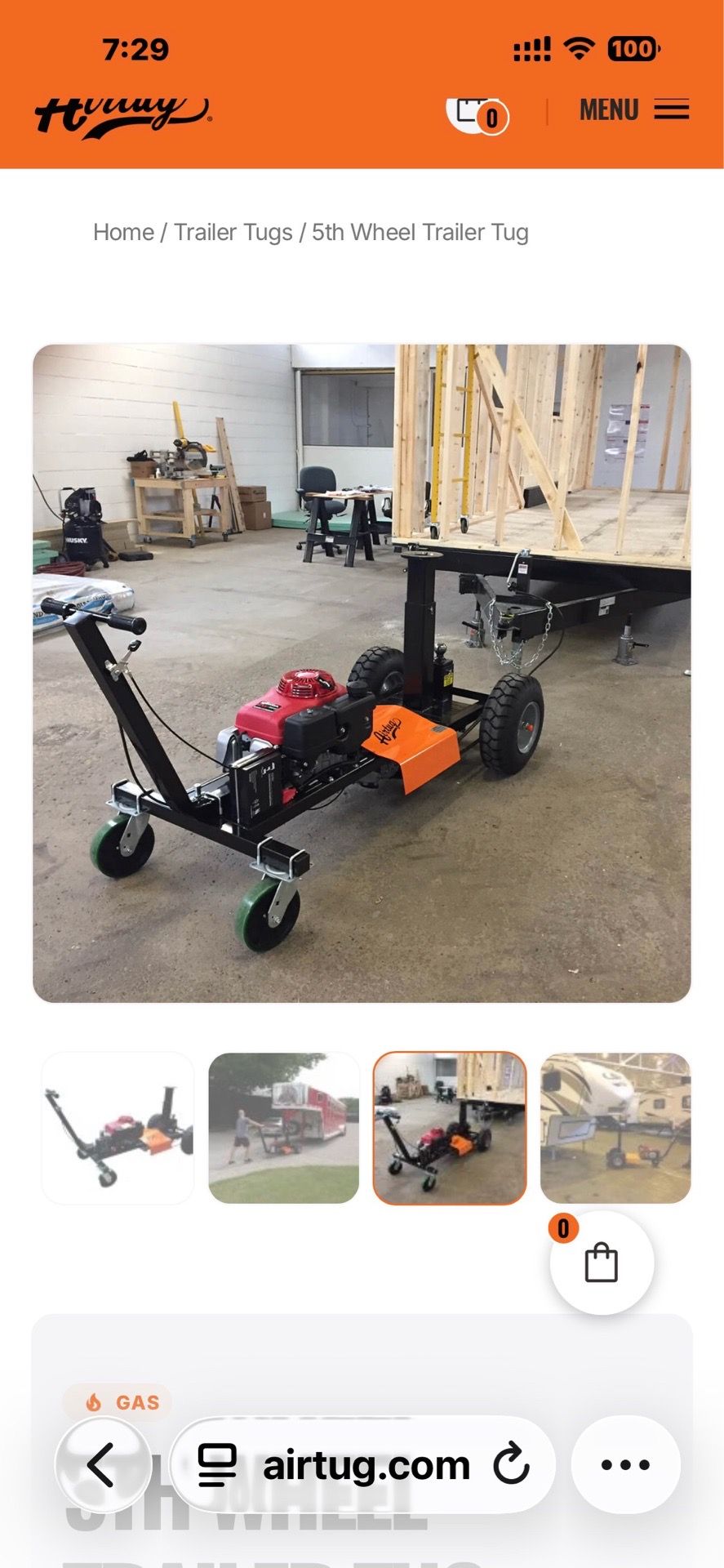 Air tro 5th wheel and trailer mover