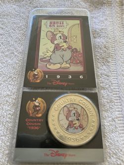 DISNEY COUSIN 1936 GOLD COIN