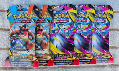Pokemon Mega Evolution Sleeved Booster Packs!
New and Fully Sealed.