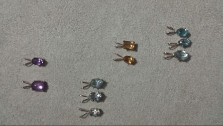 Amethyst, aquamarine,citrine and topaz