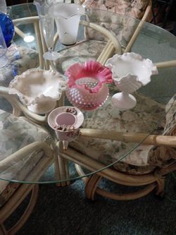 Four Pieces Of Antique Vase / Candy Dishes Unique And Beautiful