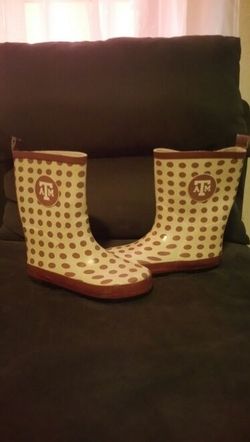 Girls sz 1 rain boots