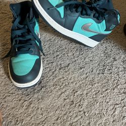 Teal High Top Nikes  