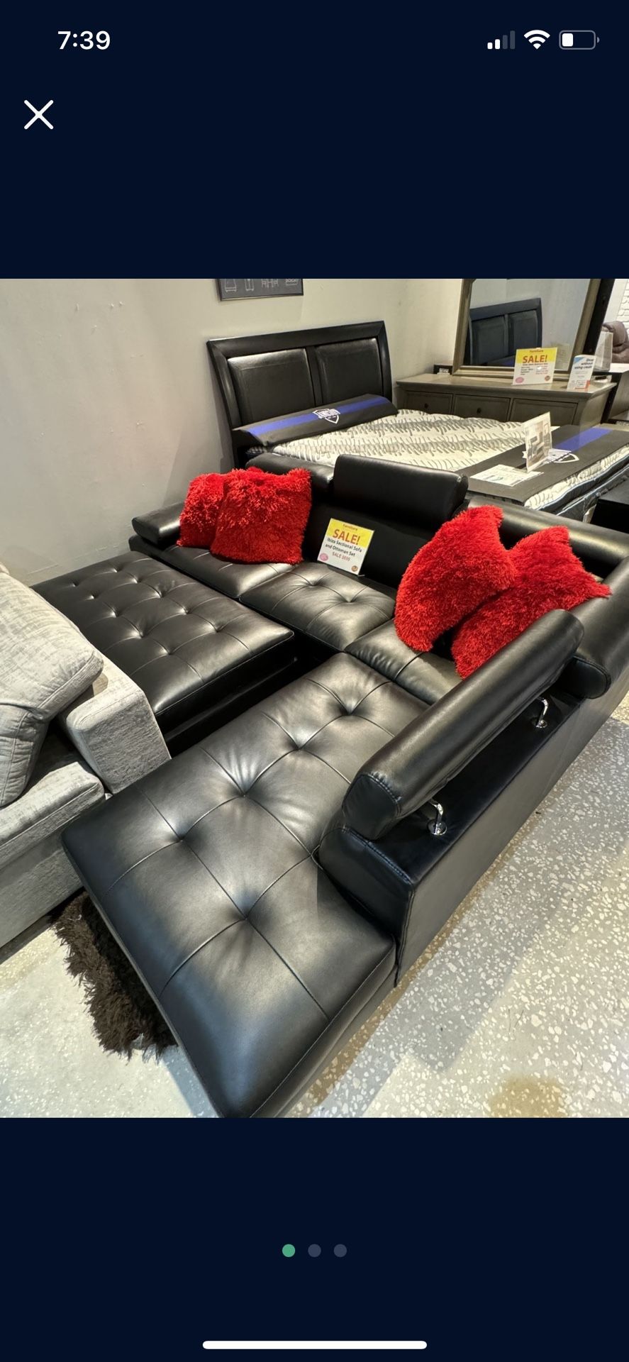 NEW COMFY IBIZA SECTIONAL SOFA SET WITH OTTOMAN ON SALE NOW ONLY $999! NO CREDIT NEEDED FINANCE AVAILABLE ☎️🤩💰 SAME DAY DELIVERY 🚚