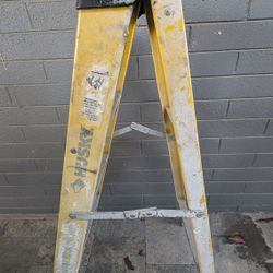 Husky 4-foot fiberglass ladder.