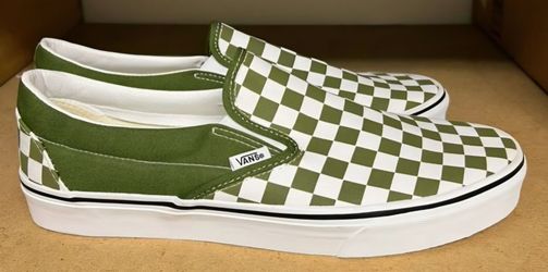 Vans Classic Slip-On Checkerboard Shoes - Pesto

Size 10.5

***BRAND NEW***
***NO BOX***