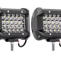 Led Tractor Work Lights Led Pod Lights 72W 12000LM Truck Light Bar 12V 24V Waterproof Equipment Led Lights for ATV UTV Pickup Golf Cart Snowplow Harve