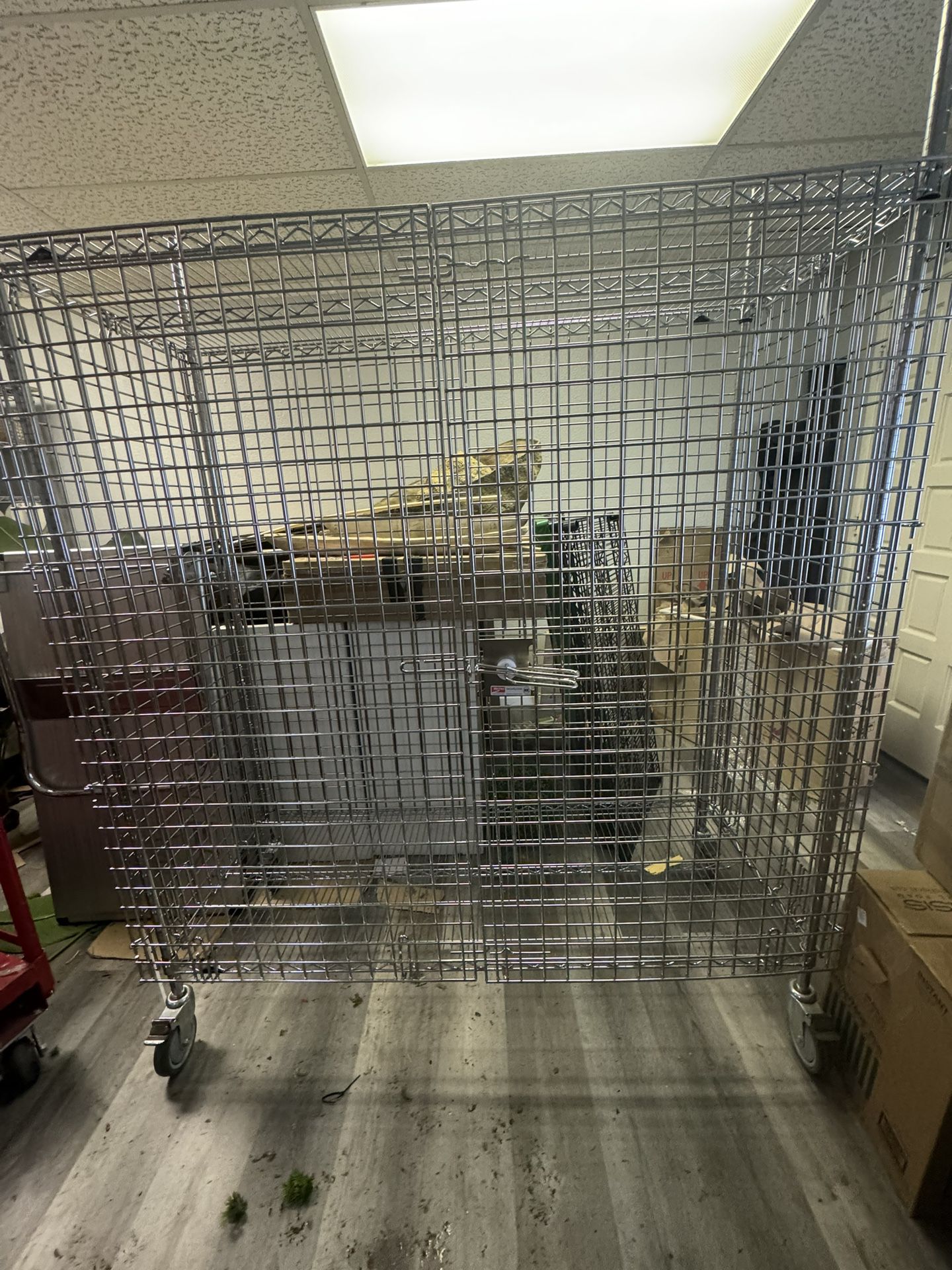 Chrome Security Cage Shelving 