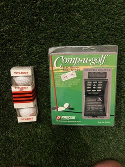 Vintage Comp-u-golf Electronic Golf Meters (NOS) + Titleist DT Balls