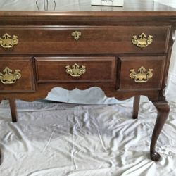 Absolute Gorgeous Wooden Four Drawer Side Buffet In Fantastic Condition  36 By 19 By 31.