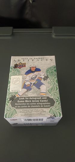 Sealed 2025/26 Hockey Artifacts Blaster Pack 1 Left  
