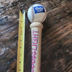 Coors Light Beer Tap Handle Knob Keg Bar Top Kegerator Brewing Baseball Bat MLB