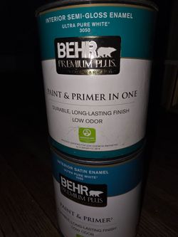 Unopened BEHR Interior Paint Cans
