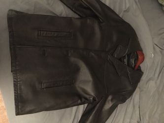 Men’s Guess leather jacket size L