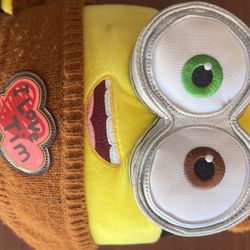 Universal Studios Despicable Me Minion Bob I Love Tim Sweater Plush New