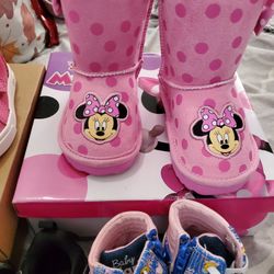 Mini Mouse Boots Pink