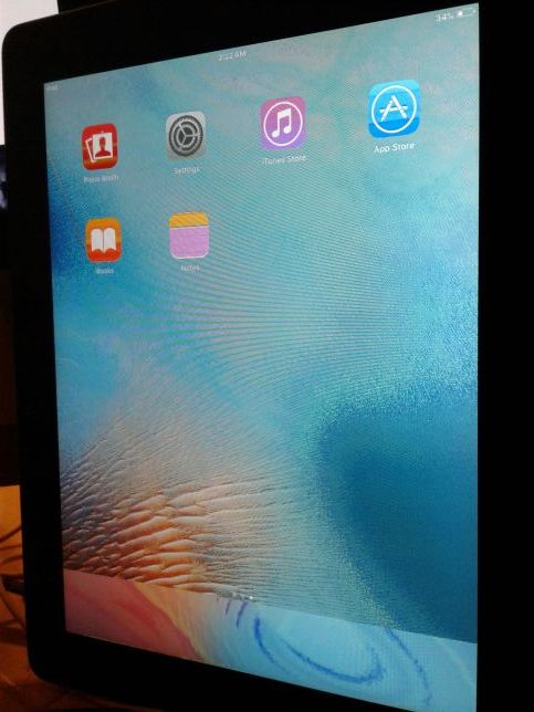 Slight graphic defect Apple iPad 2 MC769LL/A Tablet ( 16GB, WiFi) Black 2nd Generation