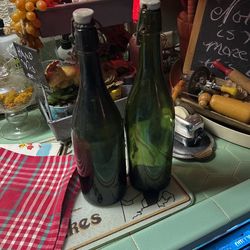 French Green Bottles 