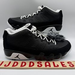 Nike Air Jordan 9 Retro Low Golf Barons 45 Black White FN6930-001 Men’s Sz 10.5  New 