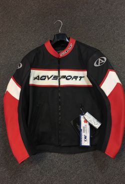 Brand new AGV Leather riding jacket size 46 US (large)