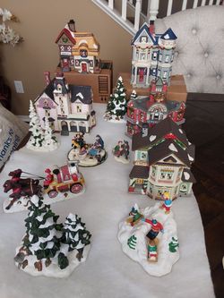 Christmas Village Collection with Buildings and Figurines