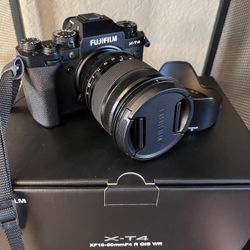 Fujifilm X-T4 with lens