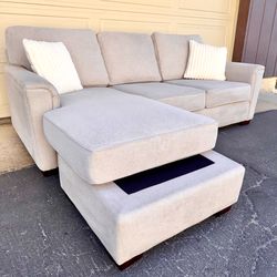 Gray Reversible Ashley Furniture Sectional Couch Sofa