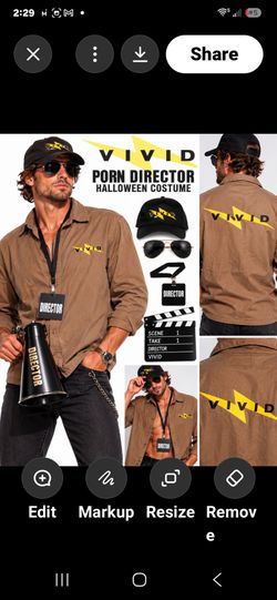Vivid Entertainment Director Shirt Vintage Authentic Porn Director Halloween Costume Cosplay Size XL