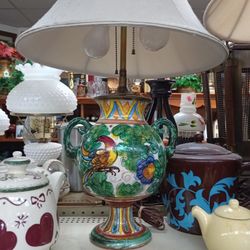 Mexican Hand painted Lamp