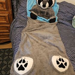 Kids Sleeping Bag, Raccoon 