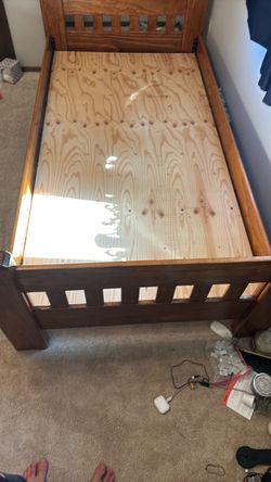 Handmade wood bedframe
