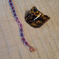 Braclett And Tortise Shell Cuff