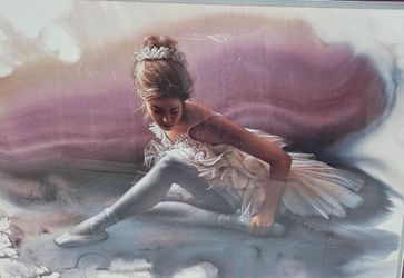 Ballerina Ballet Dancer Opening Night Limited Edition Framed Print Wall Art Signed COA